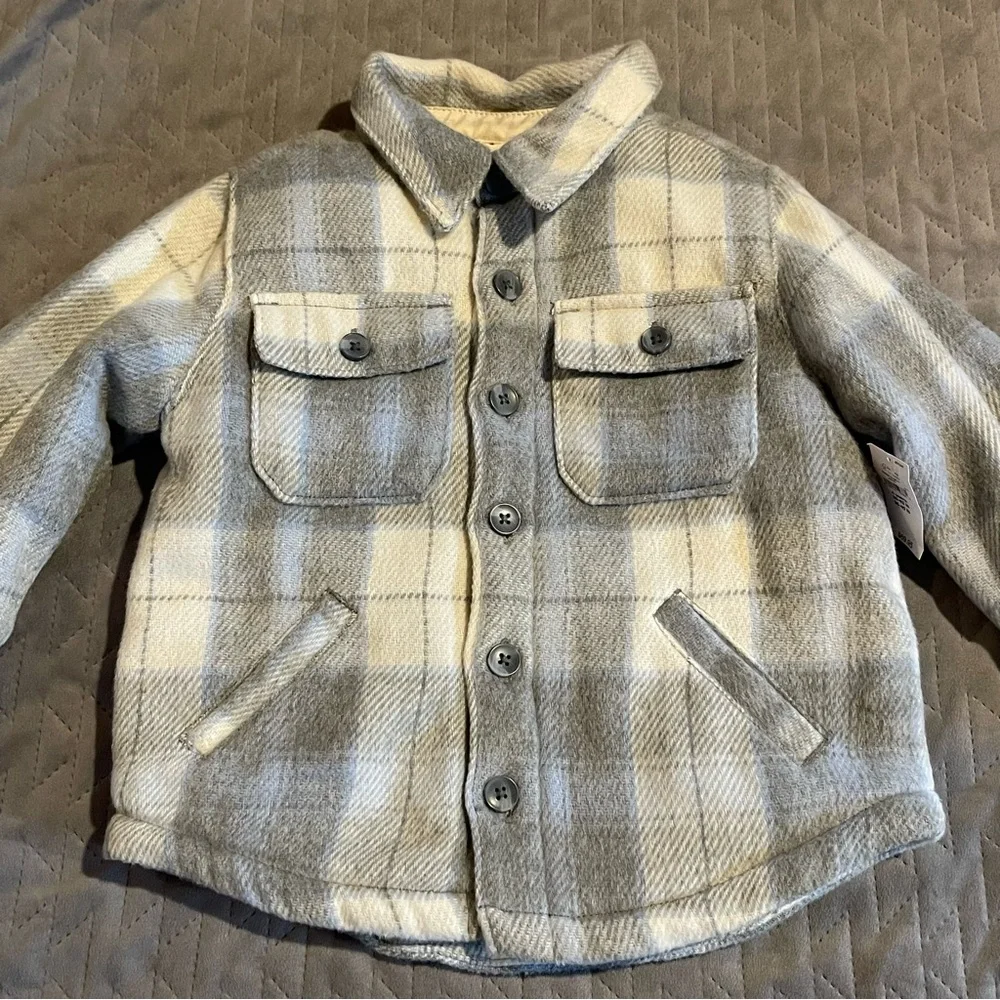 Baby Gap‎ sherpa lined flannel size 4t NWT